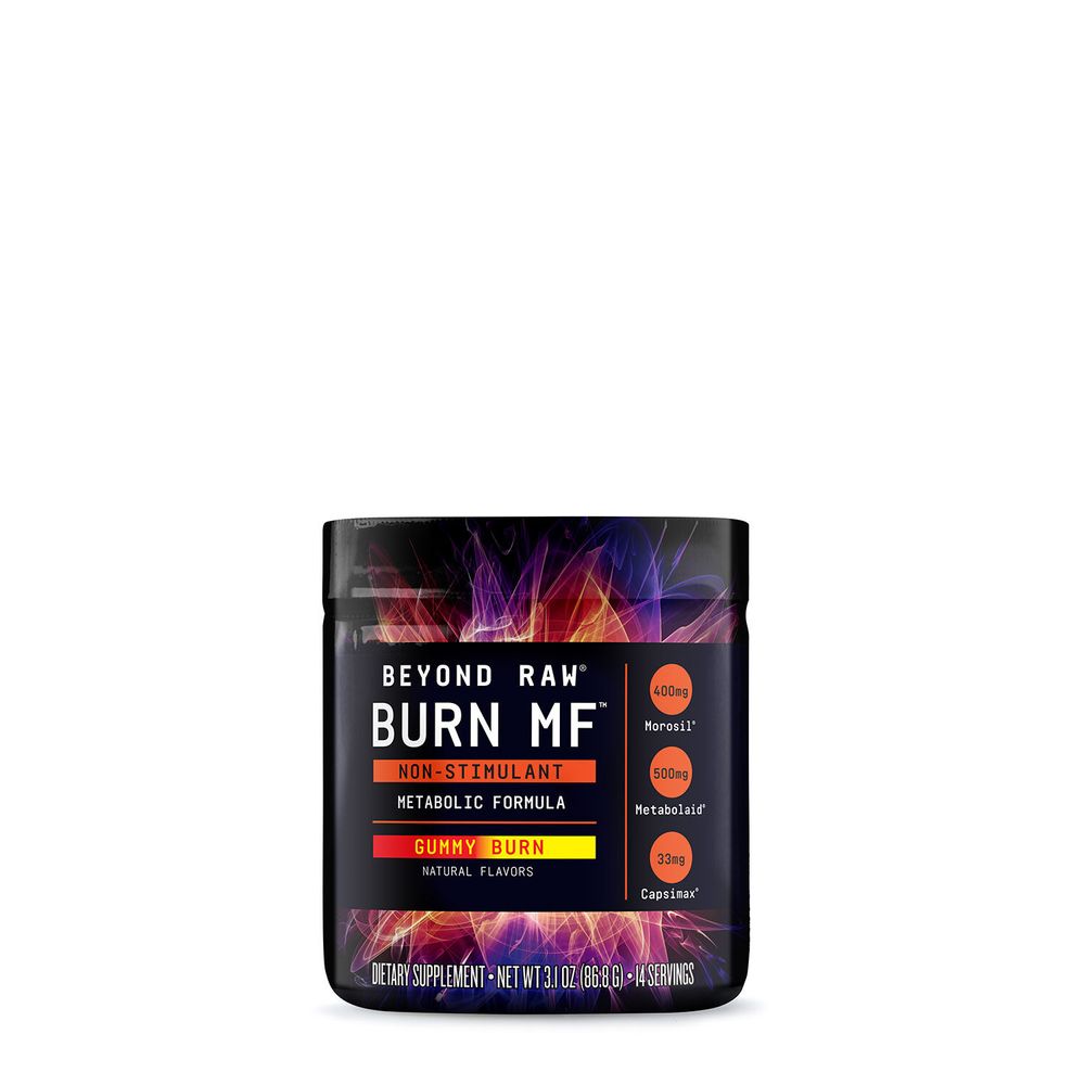GNC Beyond Raw Burn Mf NonStimulant Metabolic Activator Gummy Burn